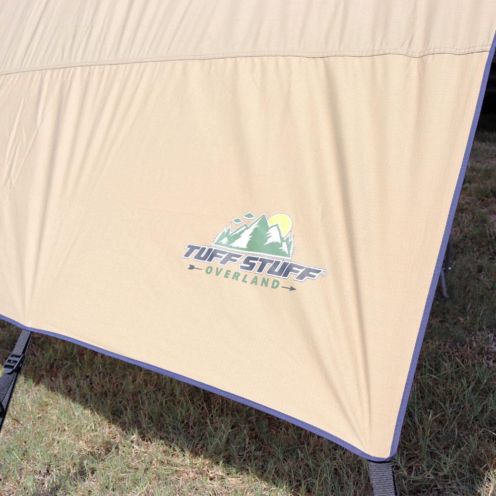 Truck or Car Awning Shade Wall, 4.5x6 Feet, Poly-Cotton Ripstop Fabric, Tan