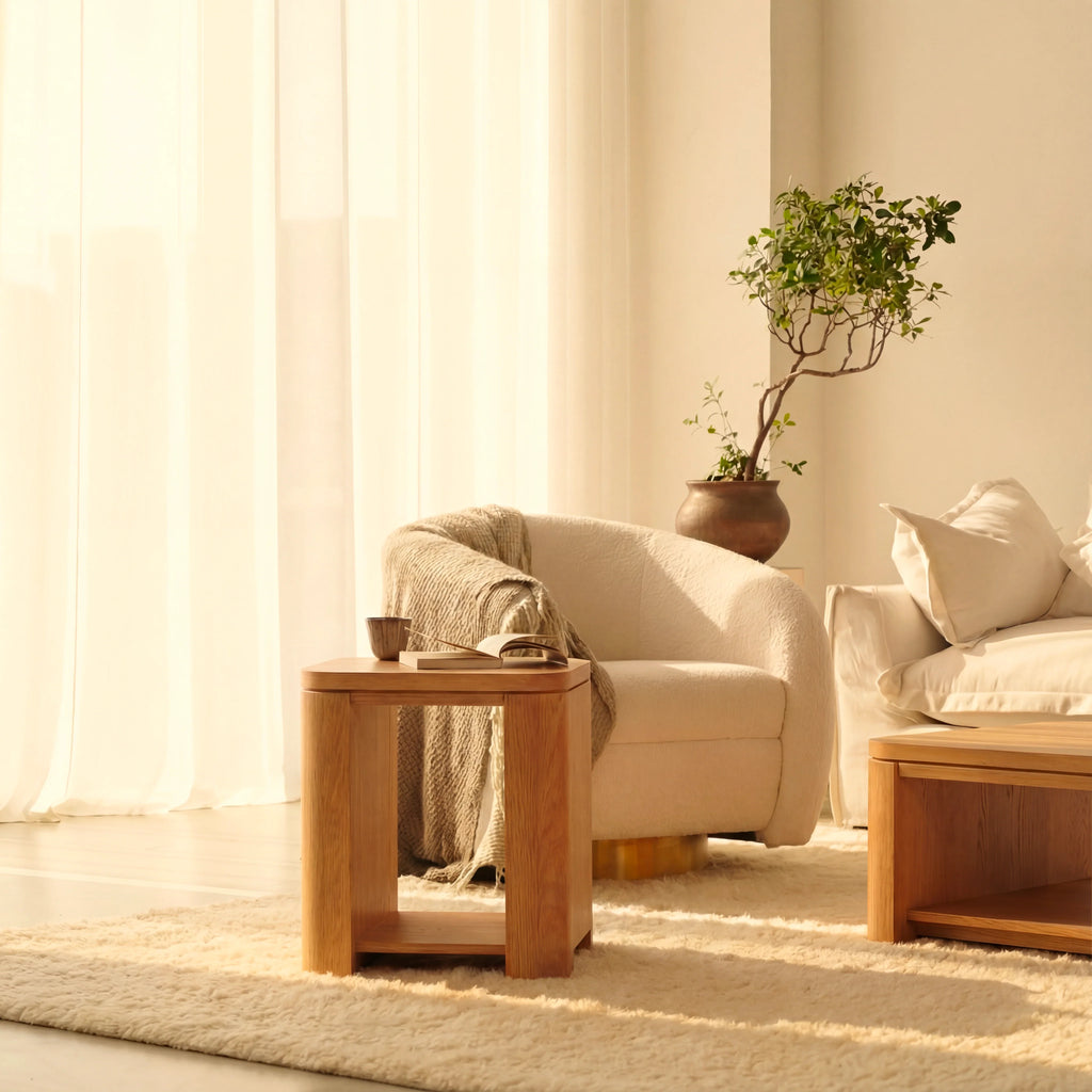 Ovelo Side Table All-oak construction