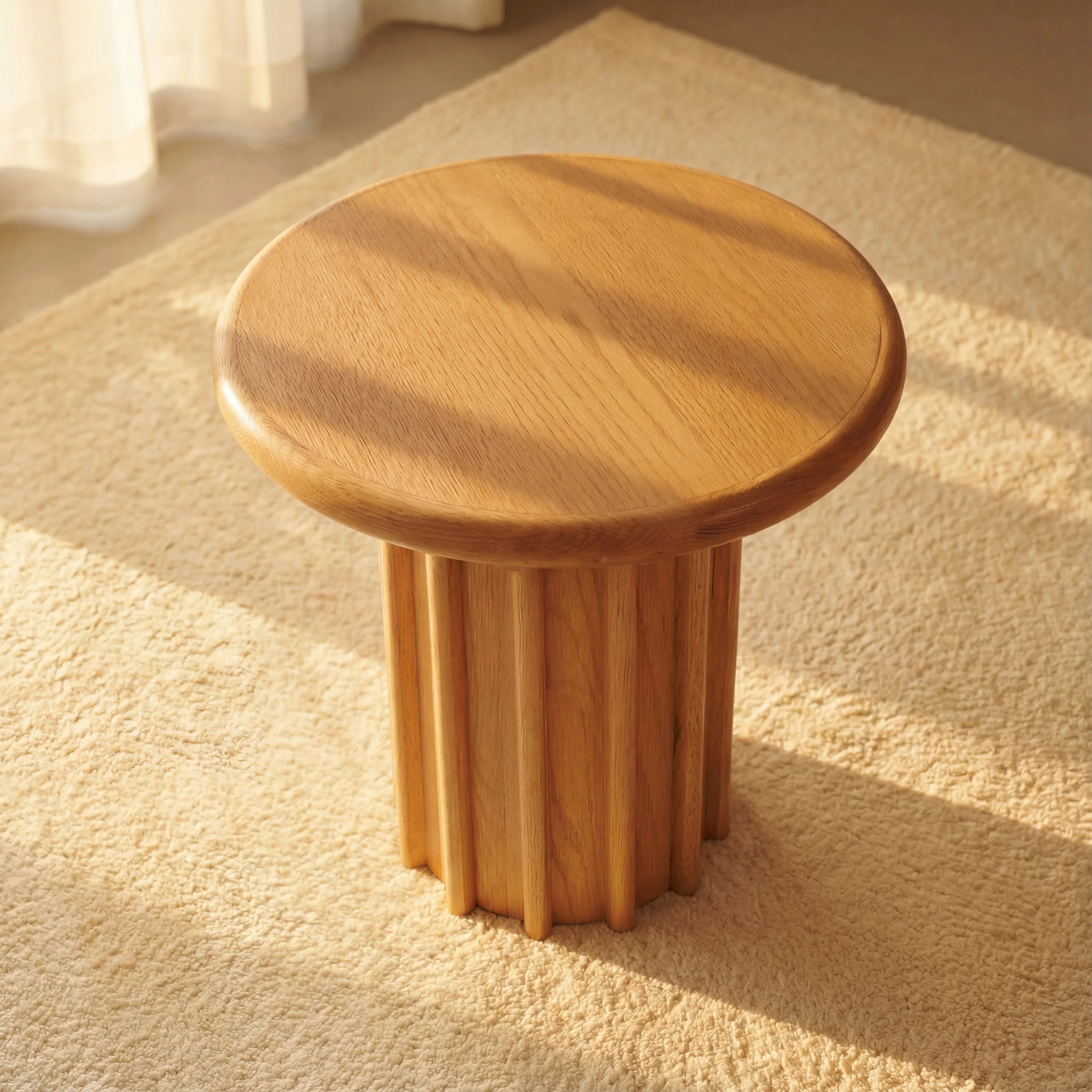 Corin Side Table White oak