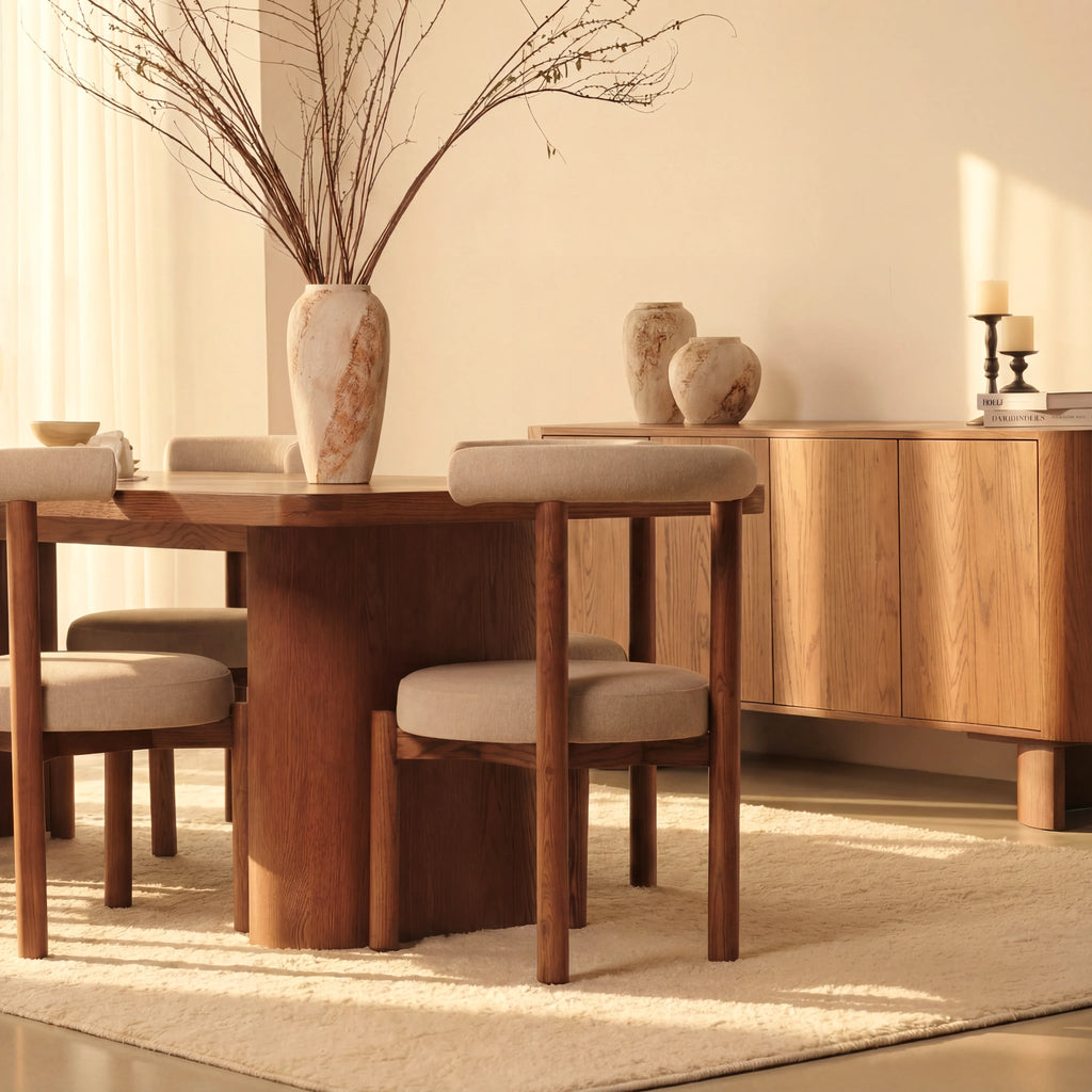 Ovelo Dining Table All-oak construction