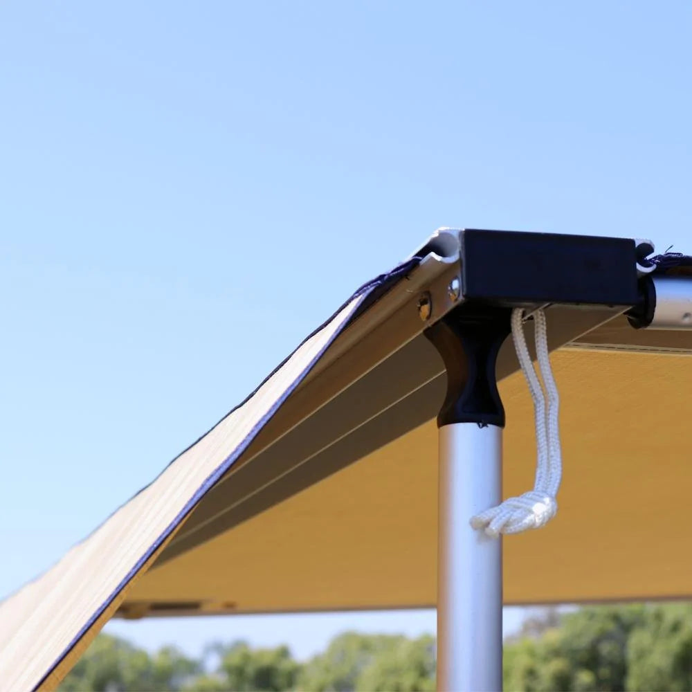 Truck or Car Awning Shade Wall, 4.5x6 Feet, Poly-Cotton Ripstop Fabric, Tan
