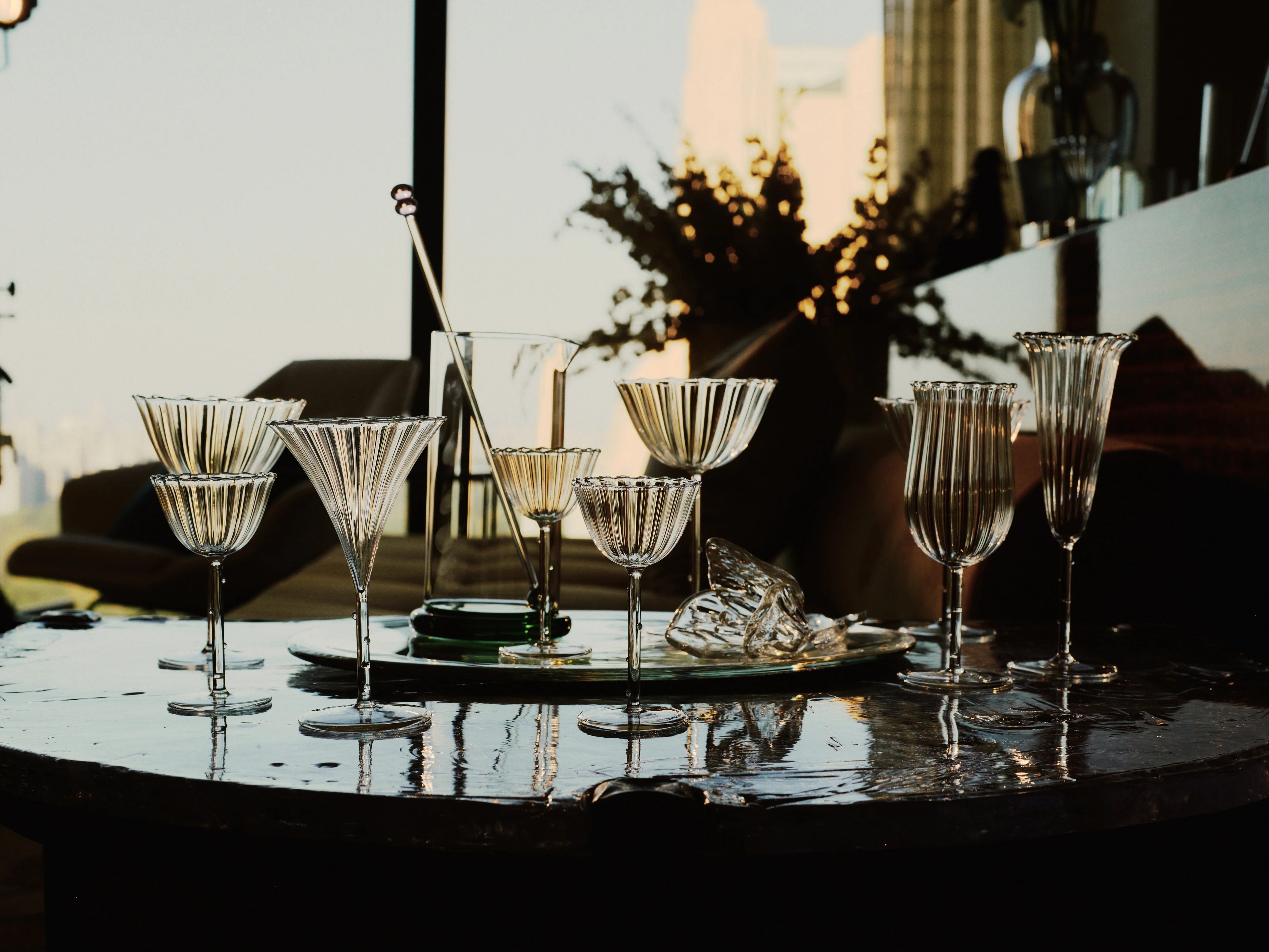 Trumpet Aperitif Glass Set
