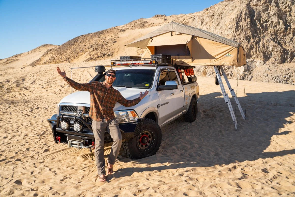 Elite Rooftop Tent Includes Annex Room, 4-5 Person, Tan