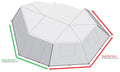 270 Degree Awning Shade Walls, fits XL Driver Side Only, 3 Walls, Olive, Pack 2