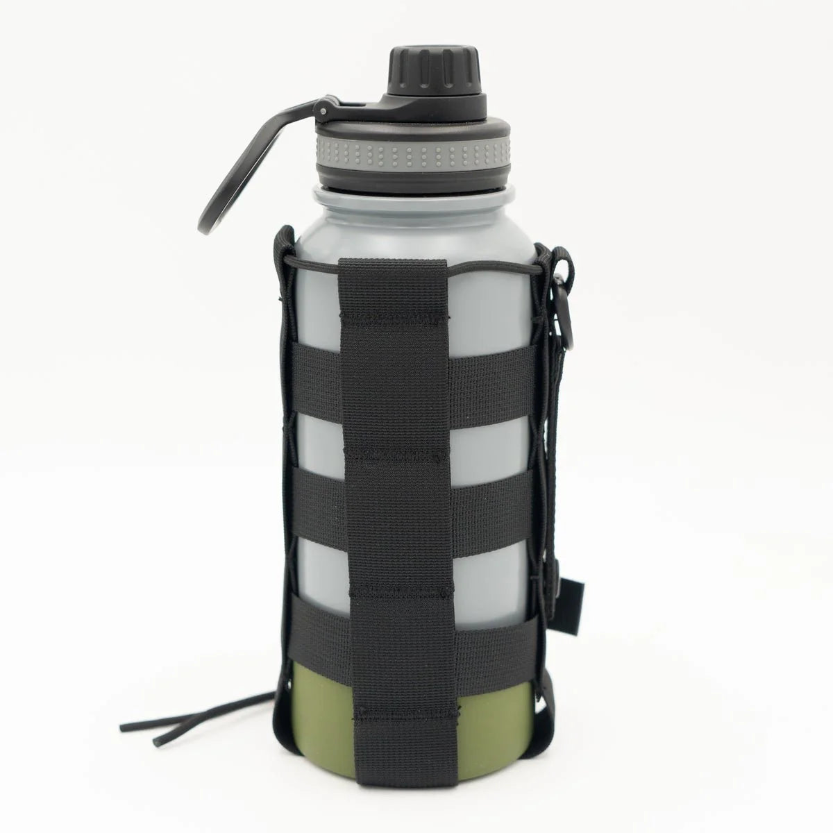 Steel Water Bottle Holster/Carrier, Nylon Webbing