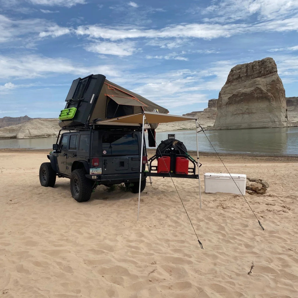 Stealth Hardshell Rooftop Tent, Aluminum, 3 Person, Black