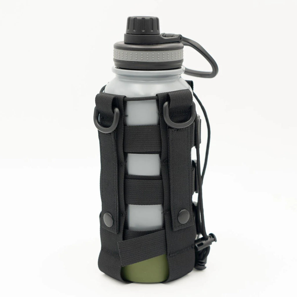 Steel Water Bottle Holster/Carrier, Nylon Webbing