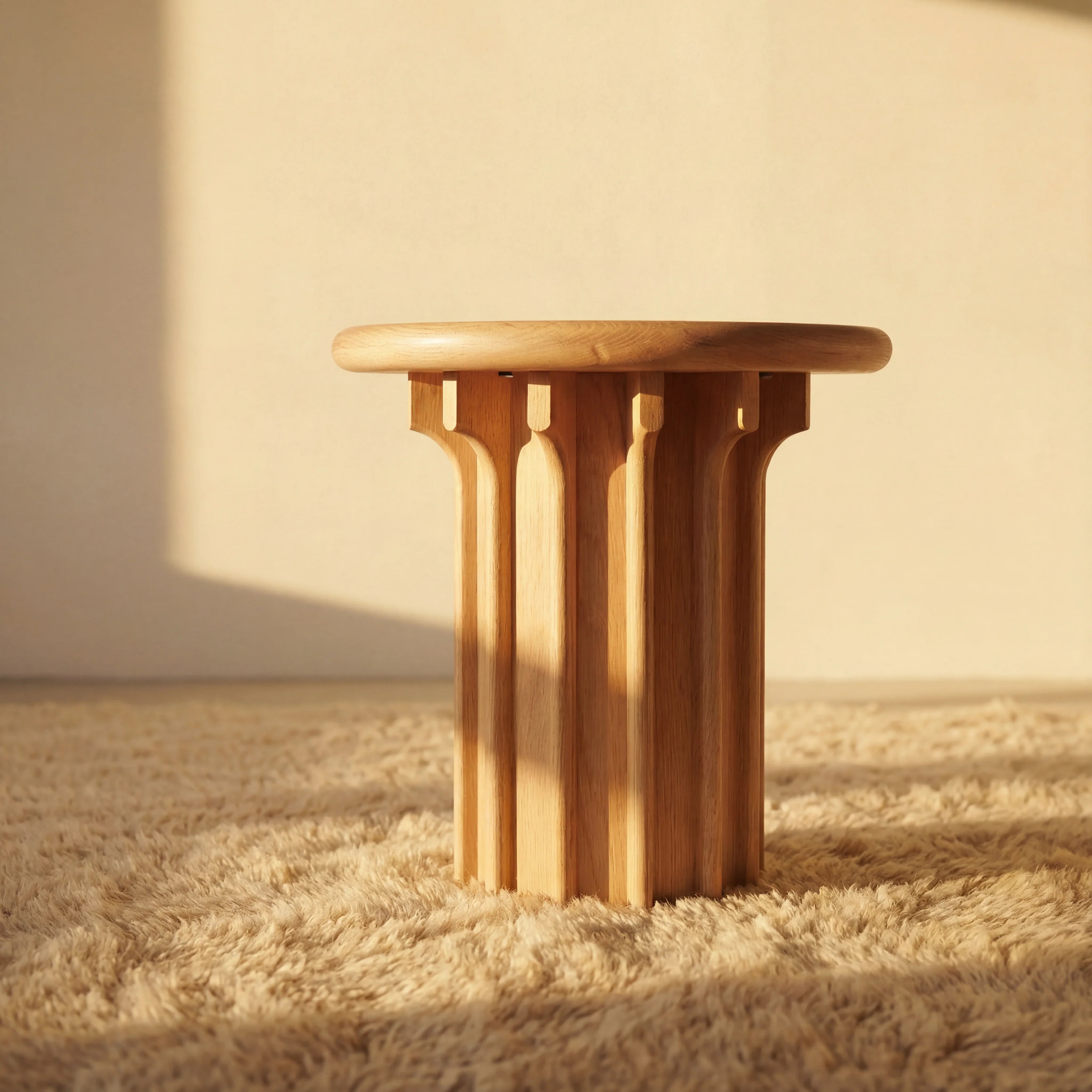 Corin Side Table White oak