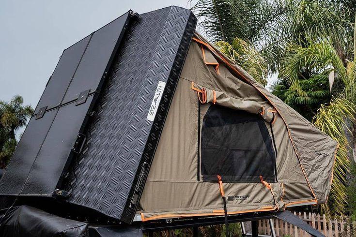 Stealth Hardshell Rooftop Tent, Aluminum, 3 Person, Black