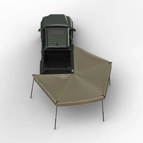 270 Degree Awning, Compact, Passenger Side, C-Channel Aluminum, Olive